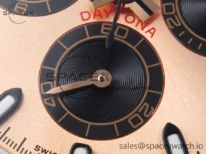 Rolex Daytona 116505 RG OMF Best Edition RG/Black Dial on RG Bracelet A7750 (Slim Movement) - Image 11