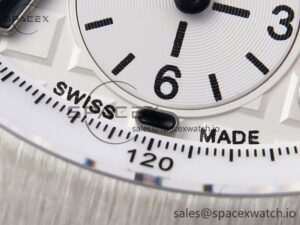 AUDEMARS PIGUET ROYAL OAK OFFSHORE 42MM SAFARI SS APF 1:1 BEST EDITION WHITE DIAL ON BROWN LEATHER STRAP A7750 - Image 12