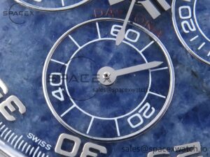 Rolex Daytona 116509 Clean 1:1 Best Edition 904L Stainless Steel Case Blue Chalcedony Dial Oysterflex Stainless Steel Strap A4130 - Image 11