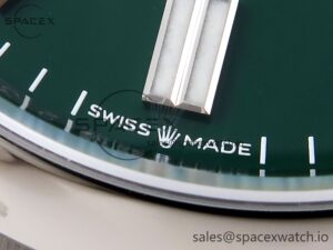 Rolex Oyster Perpetual 126000 36mm VSF 1:1 Best Edition 904L Steel Green Dial VS3235 - Image 11