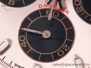 Rolex Daytona 116505 KING 1:1 Best Edition Sundust/Black Dial on RG Bracelet SA4130 - Image 11