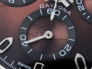Rolex Daytona DIW Carbon/SS Case and Bezel DIWF Edition Brown Dial on Brown Nylon Strap A7750 - Image 11