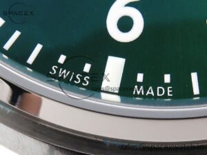 Iwc Pilot Mark XX IW328205 ZF 1:1 Best Edition Green Dial on Brown Leather Strap A32111 - Image 12