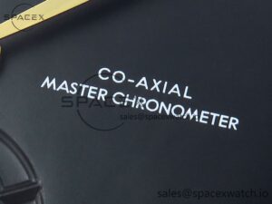 Omega De Ville Power Reserve YG MKF 1:1 Best Edition Black Dial on Black Leather Strap A8810 - Image 10