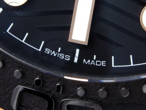 SEAMASTER 300M 43.5MM BLACK CERAMIC VSF 1:1 BEST EDITION BLACK DIAL RG BEZEL ON BLACK RUBBER STRAP A8806 - Image 11