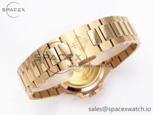 Patek Philippe NAUTILUS 7118 LADIES RG PPF 1:1 BEST EDITION WHITE DIAL ON RG BRACELET 324CS - Image 13