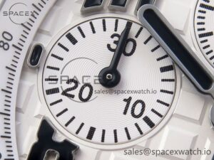 AUDEMARS PIGUET ROYAL OAK OFFSHORE 42MM SAFARI SS APF 1:1 BEST EDITION WHITE DIAL ON BROWN LEATHER STRAP A7750 - Image 13