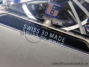Richard Mille RM21-01 SS Tourbillon RMF Best Edition Skeleton Dial on White Rubber Strap - Image 12