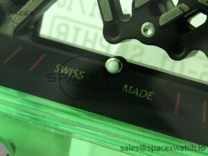 Richard Mille RM035 Green Transparent RMF Best Edition Skeleton Dial on Translucent Rubber Strap Clone RMUL2 - Image 10