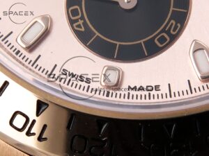 Rolex Daytona 116505 KING 1:1 Best Edition Sundust/Black Dial on RG Bracelet SA4130 - Image 12
