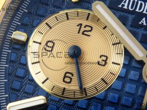 Audermars Piguet Royal Oak Chrono 26331 YG IPF 1:1 Best Edition Blue/YG Dial on YG Bracelet A7750 - Image 13