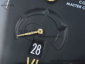 Omega De Ville Power Reserve YG MKF 1:1 Best Edition Black Dial on Black Leather Strap A8810 - Image 11