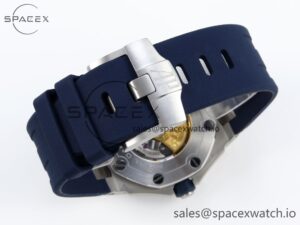 Audermars Piguet Royal Oak Offshore Diver 15710 IPF 1:1 Best Edition Blue Dial on Blue Rubber Strap SA3120 Super Clone - Image 15