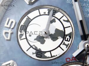 Rolex Daytona 116509 SS OMF Best Edition Blue MOP Dial on SS Bracelet A7750 (Slim Movement) - Image 13