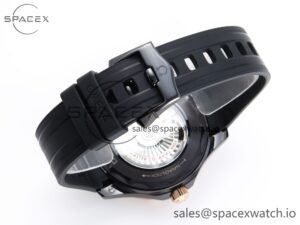SEAMASTER 300M 43.5MM BLACK CERAMIC VSF 1:1 BEST EDITION BLACK DIAL RG BEZEL ON BLACK RUBBER STRAP A8806 - Image 14