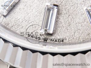 Rolex Day Date 40 BPF Best Edition Meteorite Diamonds Dial on SS Bracelet A2836 - Image 12