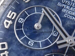 Rolex Daytona 116509 Clean 1:1 Best Edition 904L Stainless Steel Case Blue Chalcedony Dial Oysterflex Stainless Steel Strap A4130 - Image 13