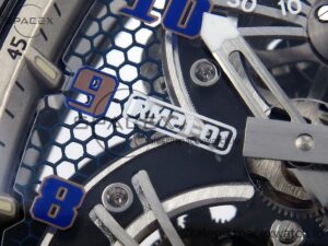 Richard Mille RM21-01 SS Tourbillon RMF Best Edition Skeleton Dial on White Rubber Strap - Image 13