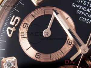 Rolex Daytona 116505 Clean 1:1 Best Edition Black Diamonds Dial on RG Bracelet SA4130 V2 - Image 13
