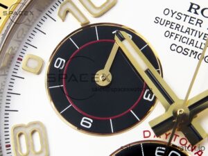 Rolex Daytona 116503 Clean 1:1 Best Edition White Dial Arabic Markers on SS/YG Bracelet SA4130 V2 - Image 13