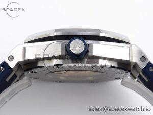 Audermars Piguet Royal Oak Offshore Diver 15710 IPF 1:1 Best Edition Blue Dial on Blue Rubber Strap SA3120 Super Clone - Image 14