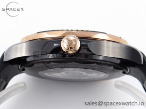 SEAMASTER 300M 43.5MM BLACK CERAMIC VSF 1:1 BEST EDITION BLACK DIAL RG BEZEL ON BLACK RUBBER STRAP A8806 - Image 13