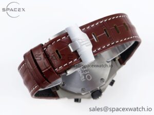 AUDEMARS PIGUET ROYAL OAK OFFSHORE 42MM SAFARI SS APF 1:1 BEST EDITION WHITE DIAL ON BROWN LEATHER STRAP A7750 - Image 16