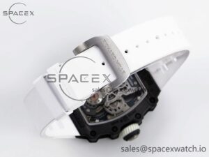 Richard Mille RM21-01 SS Tourbillon RMF Best Edition Skeleton Dial on White Rubber Strap - Image 16