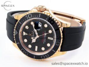 Rolex Yacht-Master 126655 C+SF Best Edition Black Ceramic Bezel on Oysterflex Strap VR3235 - Image 5