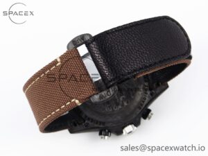 Rolex Daytona DIW Carbon/SS Case and Bezel DIWF Edition Brown Dial on Brown Nylon Strap A7750 - Image 16