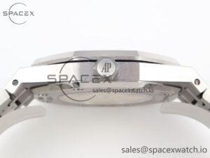 Audermars Piguet Royal Oak 41mm Frosted SS APSF 1:1 Best Edition Black Textured Dial on SS Bracelet SA3120 Super Clone - Image 14