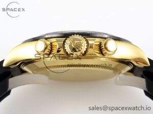 Rolex Daytona 116518 APSF 1:1 Best Edition Black Dial on Oysterflex Rubber Strap SH4130 - Image 15