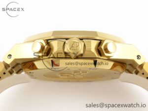 Audermars Piguet Royal Oak Chrono 26331 YG IPF 1:1 Best Edition Green Dial on YG Bracelet A7750 - Image 15