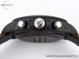 Rolex Daytona DIW Carbon/SS Case and Bezel DIWF Edition Brown Dial on Brown Nylon Strap A7750 - Image 15
