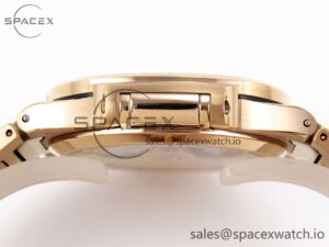 PATEK PHILIPPE NAUTILUS 7118 LADIES RG PPF 1:1 BEST EDITION RG DIAL DIAMONDS BEZEL ON RG BRACELET 324CS - Image 11