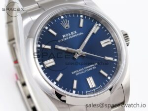 Rolex Oyster Perpetual 126000 36mm VSF 1:1 Best Edition 904L Steel Blue Dial VS3235 - Image 3