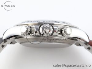Rolex Daytona 116509 SS OMF Best Edition Gray/Black Dial on SS Bracelet A7750 (Slim Movement) - Image 15