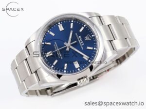 Rolex Oyster Perpetual 126000 36mm VSF 1:1 Best Edition 904L Steel Blue Dial VS3235 - Image 6