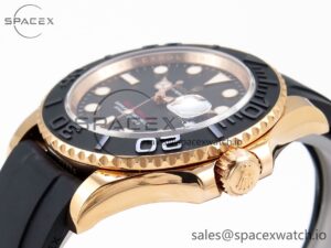 Rolex Yacht-Master 126655 C+SF Best Edition Black Ceramic Bezel on Oysterflex Strap VR3235 - Image 7