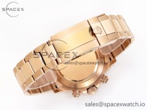 Rolex Daytona 116505 RG OMF Best Edition White Dial on RG Bracelet A7750 (Slim Movement) - Image 16