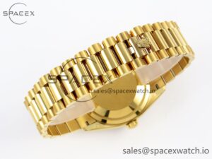 Rolex DayDate 36mm YG/YG Pres Dia Orange Gradient Dial RAF A2834 - Image 15
