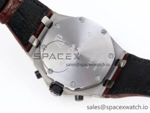 AUDEMARS PIGUET ROYAL OAK OFFSHORE 42MM SAFARI SS APF 1:1 BEST EDITION WHITE DIAL ON BROWN LEATHER STRAP A7750 - Image 17