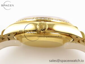 Rolex DayDate 36mm YG/YG Pres Dia Orange Gradient Dial RAF A2834 - Image 13