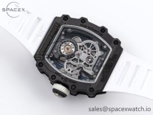 Richard Mille RM21-01 SS Tourbillon RMF Best Edition Skeleton Dial on White Rubber Strap - Image 17