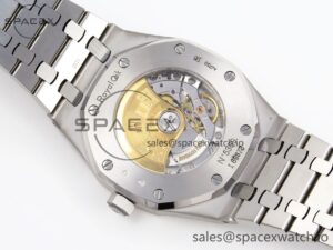 Audermars Piguet Royal Oak 41mm Frosted SS APSF 1:1 Best Edition Blue Textured Dial on SS Bracelet SA3120 Super Clone - Image 16