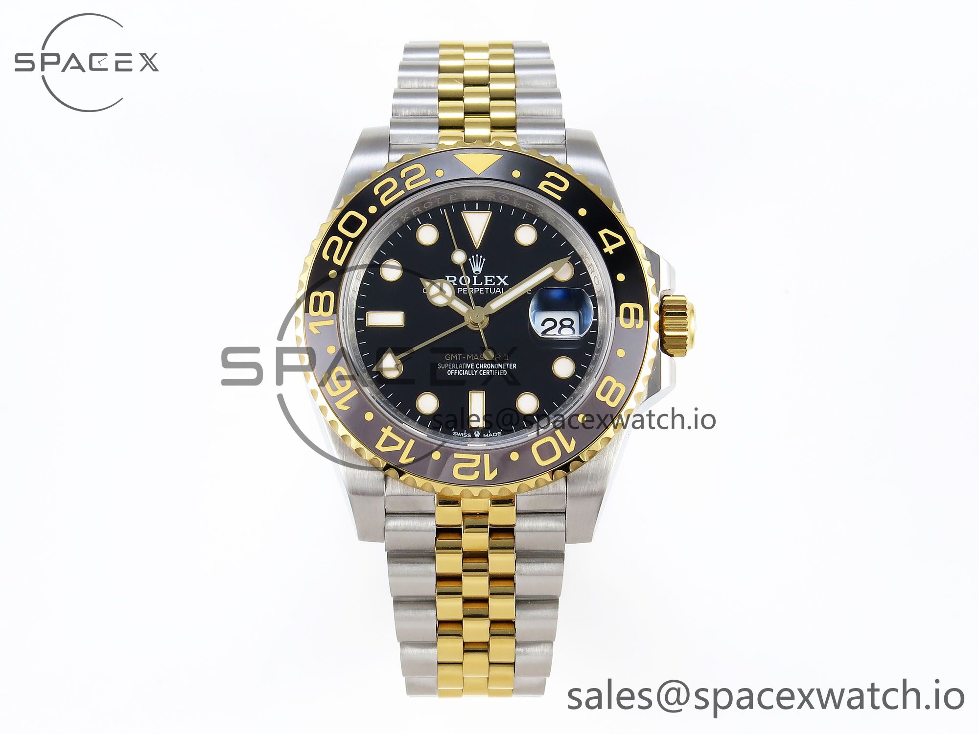 IMG_0021 Rolex GMT Master II 126713 904L SS APF 1:1 Best Edition Black Dial on Jubilee Bracelet VR3285 CHS - Image 1