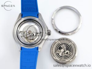 Omega SEAMASTER PLANET OCEAN 6000M ULTRA DEEP 45.5MM SS TF 1:1 BEST EDITION WHITE DIAL BLUE BEZEL ON RUBBER STRAP A2824 - Image 16
