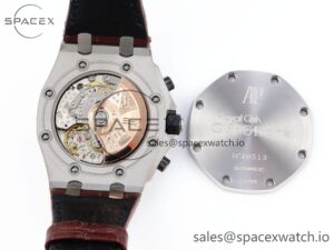 AUDEMARS PIGUET ROYAL OAK OFFSHORE 42MM SAFARI SS APF 1:1 BEST EDITION WHITE DIAL ON BROWN LEATHER STRAP A7750 - Image 18
