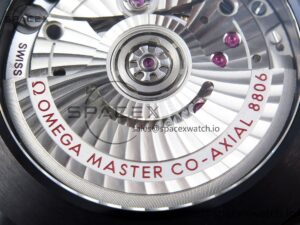 Omega SEAMASTER 300M 43.5MM BLACK CERAMIC VSF 1:1 BEST EDITION BLACK DIAL ON BLACK RUBBER STRAP A8806 - Image 17