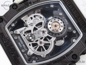 Richard Mille RM21-01 SS Tourbillon RMF Best Edition Skeleton Dial on White Rubber Strap - Image 18